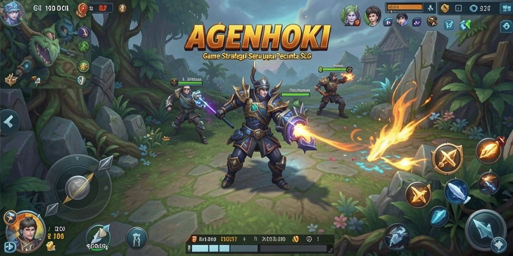 Tampilan gameplay seru dan strategi mendalam di AGENHOKI.