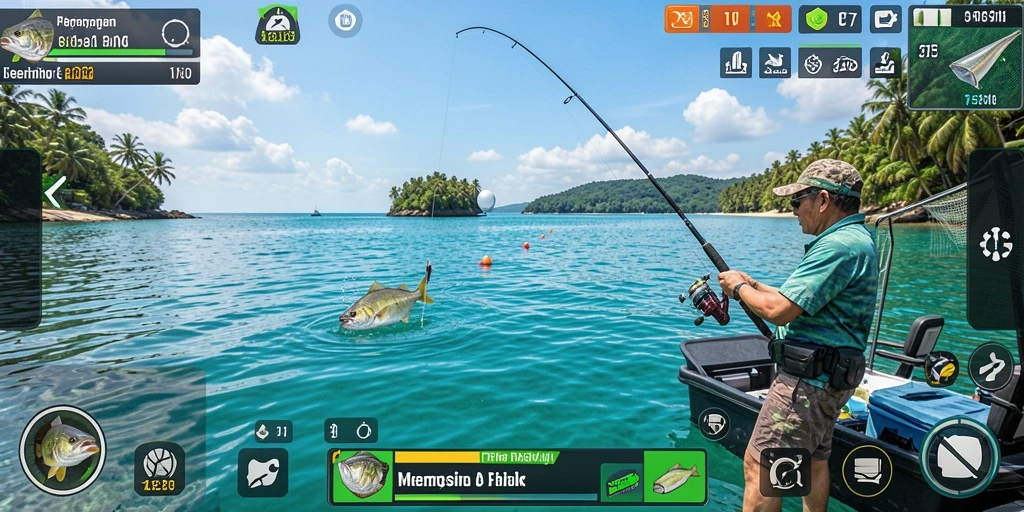 Gameplay seru di F7F7 dengan berbagai lokasi memancing.