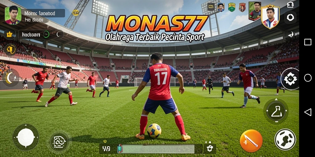 Tampilan gameplay seru dan menantang dalam MONAS77.