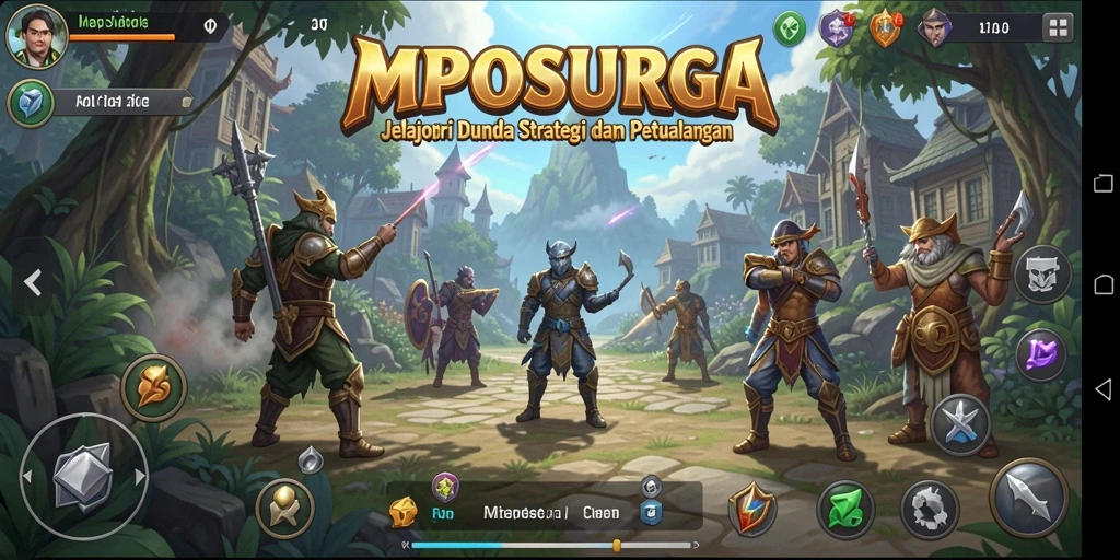 Tampilan gameplay MPOSURGA yang menggugah selera strategi.