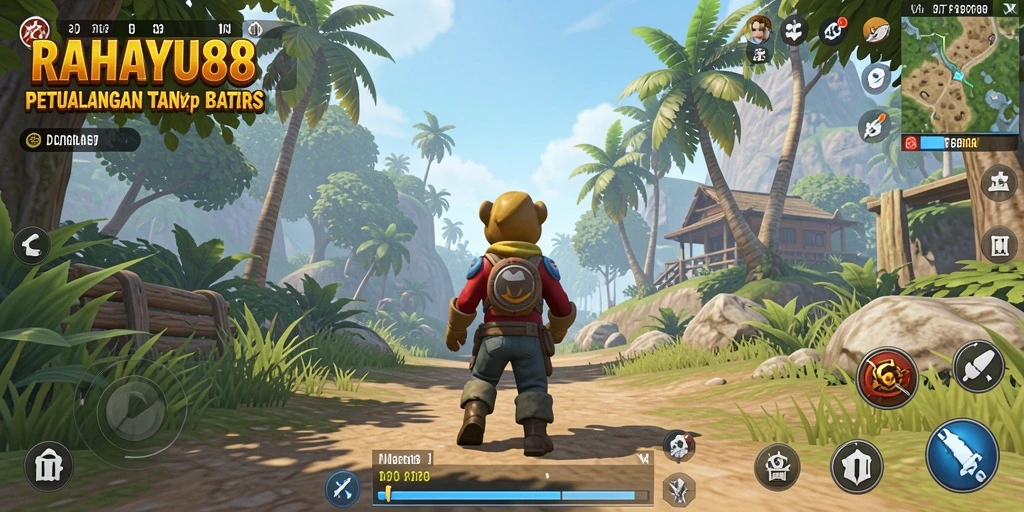 Tangkapan layar gameplay RAHAYU88 menampilkan keindahan dunia terbuka.